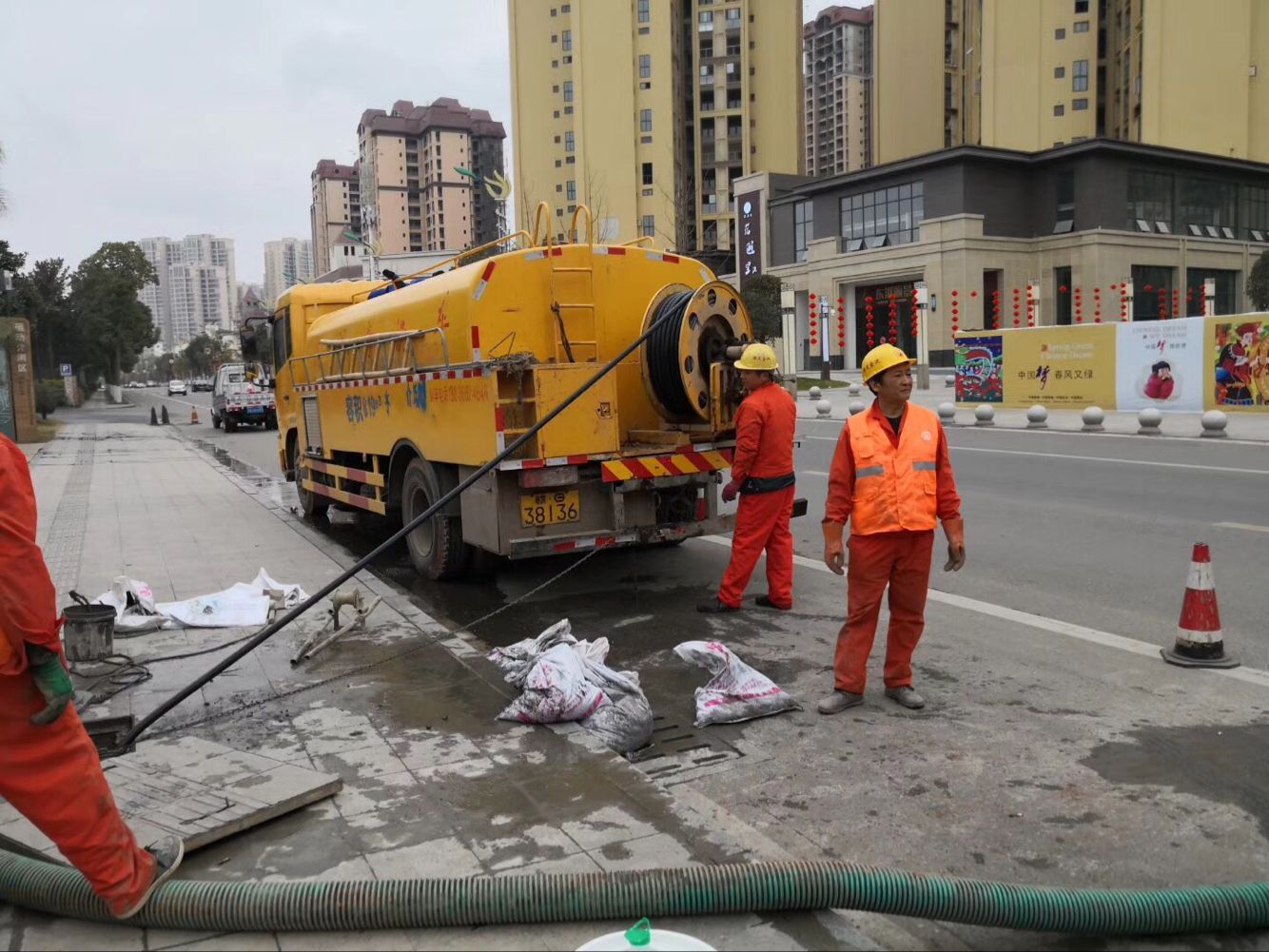 榕城排污管道清淤-管道清洗